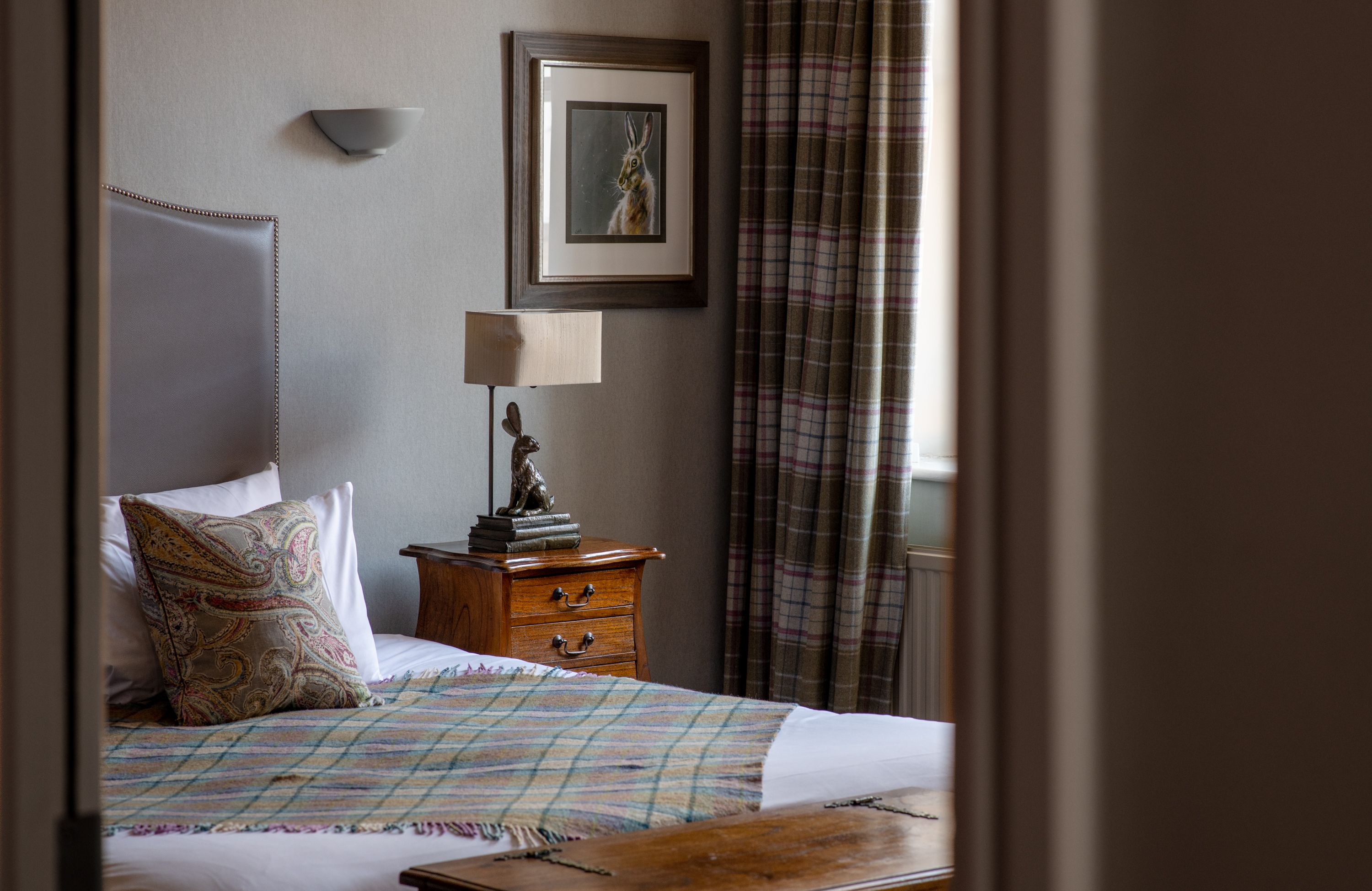 cosy bedroom bedside