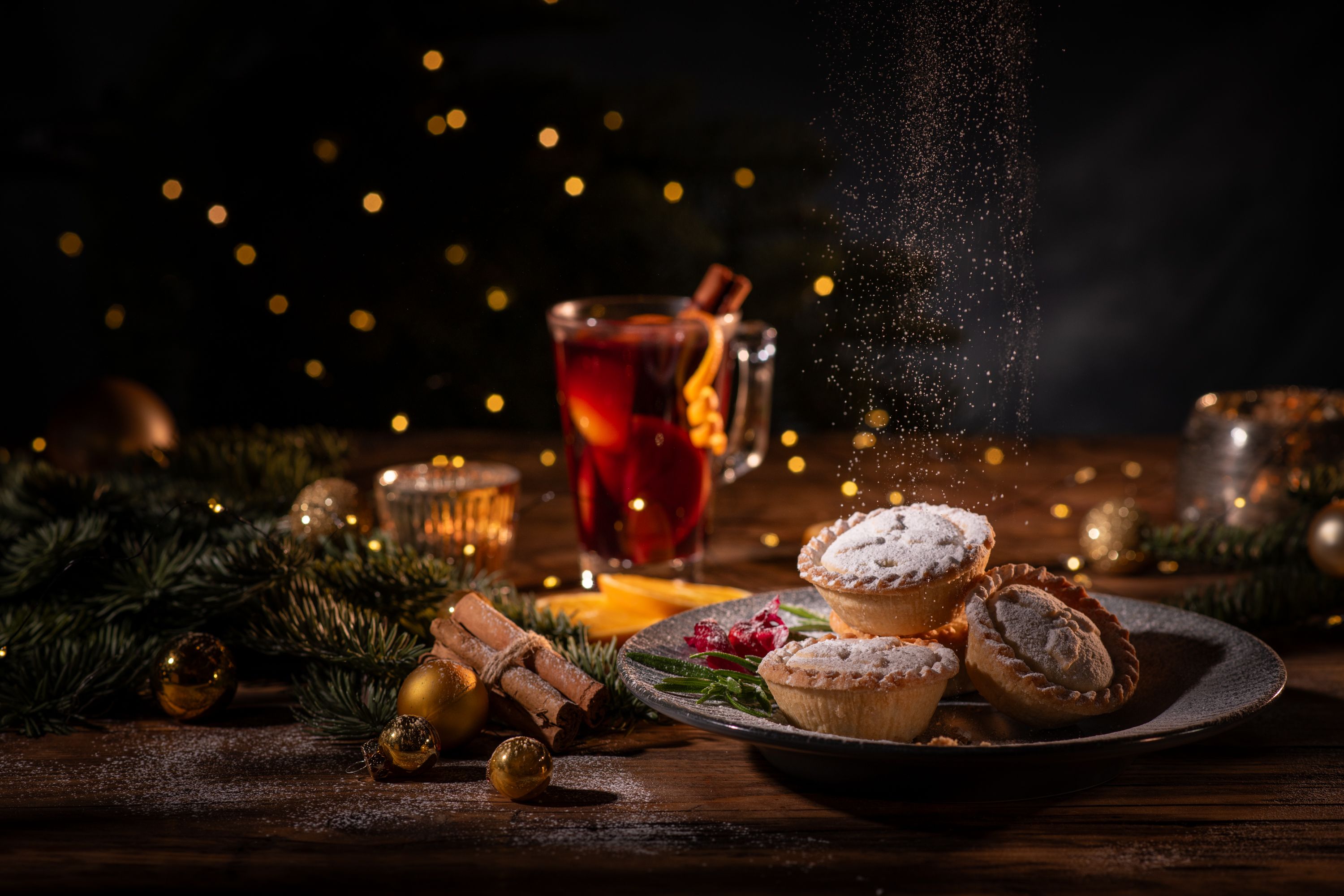 mince pies and mulled wine