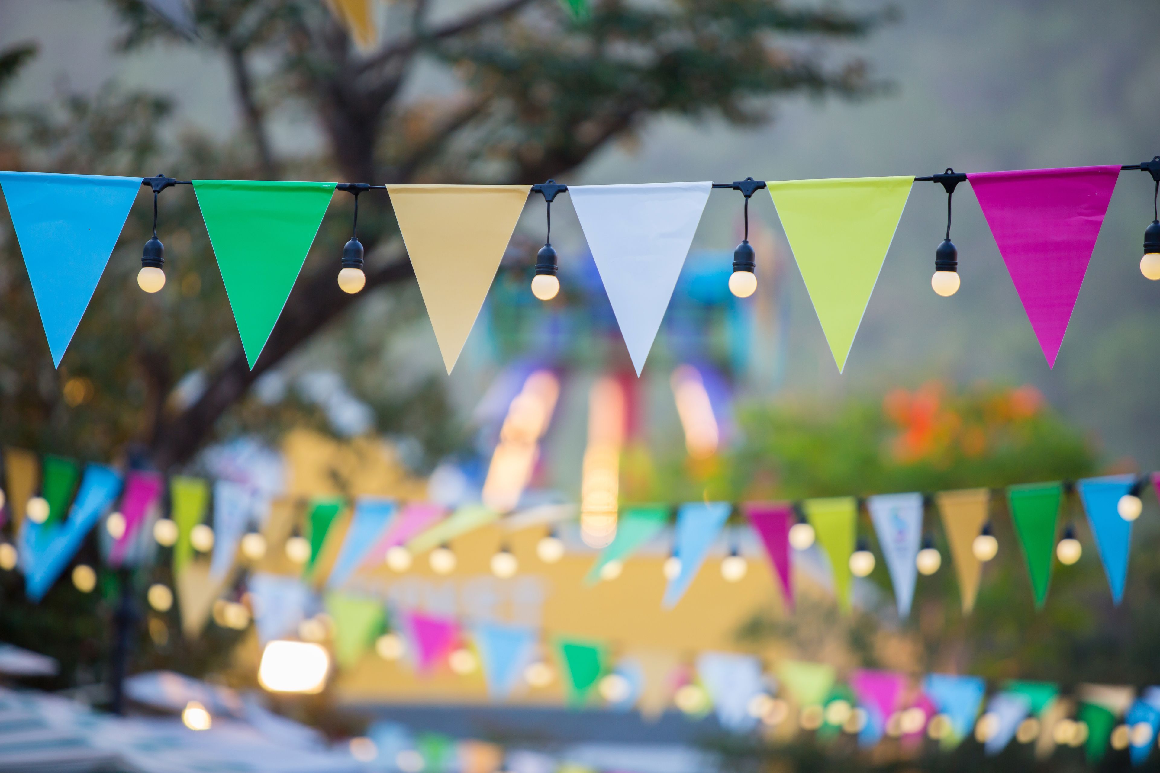 colourful bunting